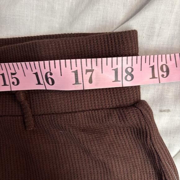 NWT ANDIE Resort Wear Bamboo blend waffle knit PANT wide leg Chocolate XL $98 - Picture 3 of 7